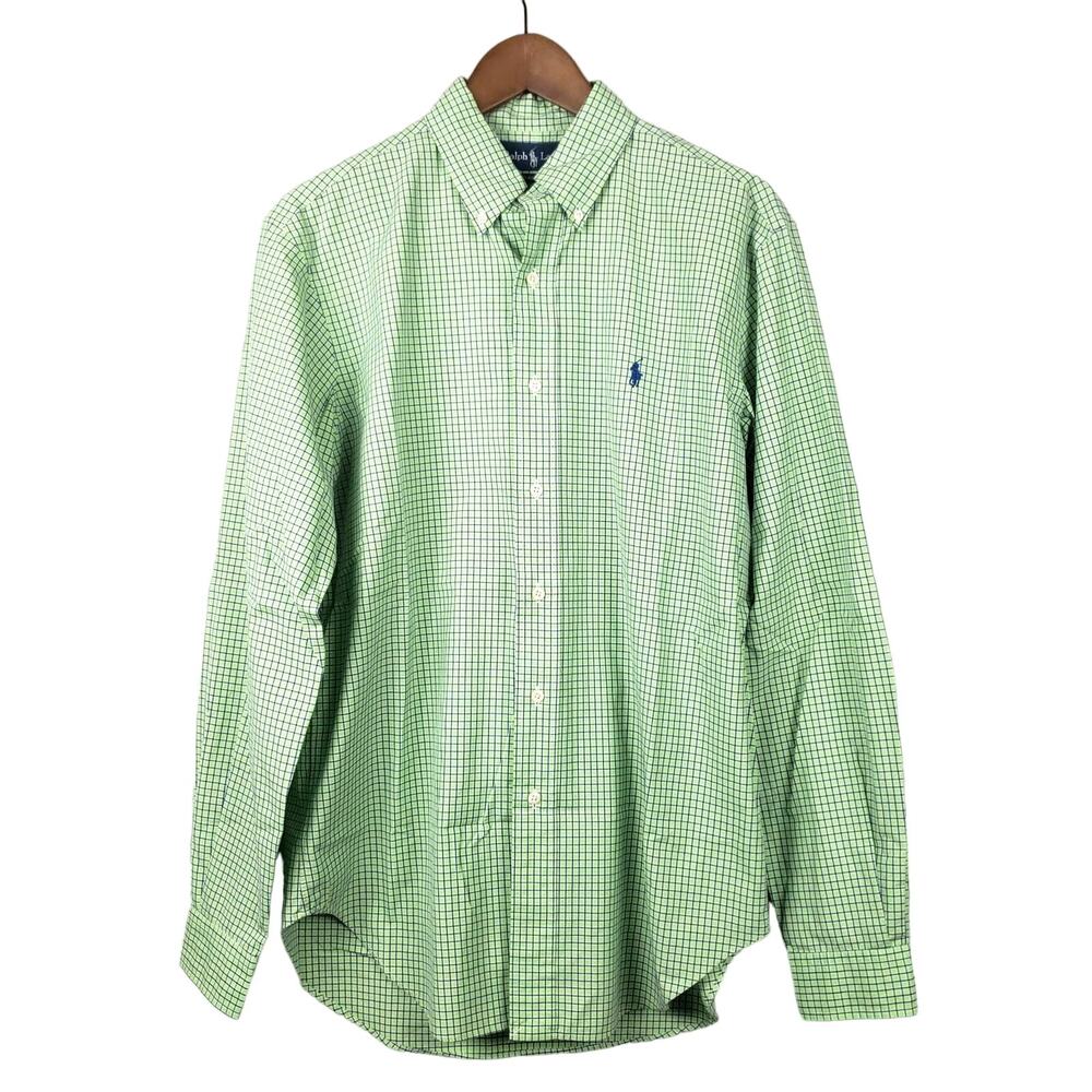 Ralph Lauren Classic Fit Button Up Shirt Checker Career Casual - 15.5/34/35